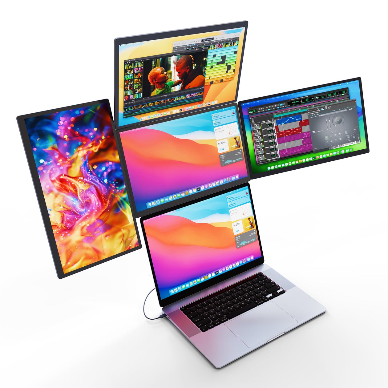 DIGI+18.5インチクアッドディスプレイシステムの製品イメージ